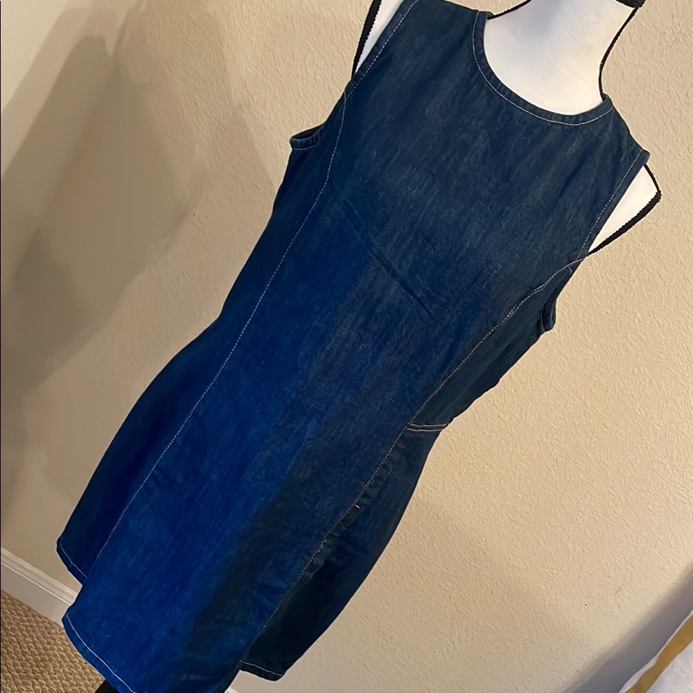 Zara Denim dress . NEW condition . Large